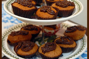 Muffinki czekoladowo-owsiane z ekologicznej mąki kukurydzianej oraz ekologicznych otrębów owsiano-pszennych